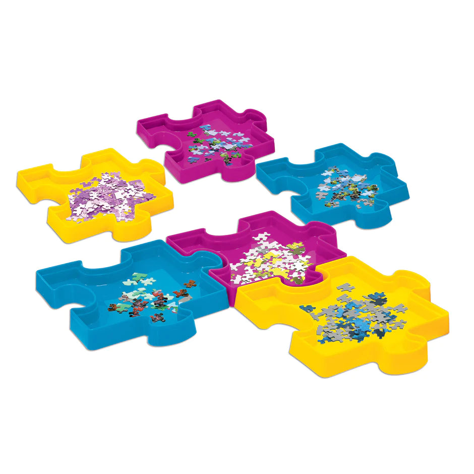 Trier de puzzle et enregistrer les plateaux de stockage empilables
