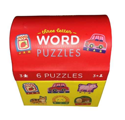 6 x Three Letter Word Puzzles