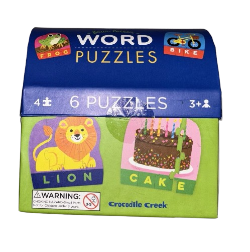 DMG 6 x Four Letter Word Puzzles (DAMAGED BOX)