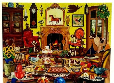 PFG Puppies Come to Tea, Rosiland Solomon (1000pcs) (Usage/Used - PUZZLES FOR GOOD)