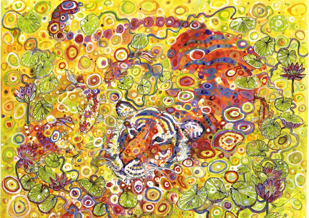 Tiger de natation, Sally Rich (1500pcs)