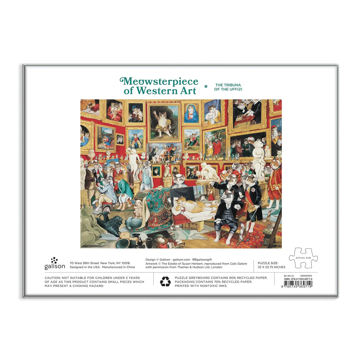 Tribuna of the Uffizi Meowsterpiece of Western Art (1500pcs)