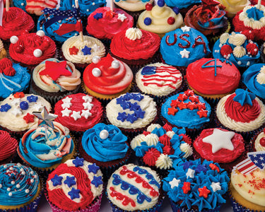 PFG Patriotic Cupcakes (Usage/Used - PUZZLES FOR GOOD)