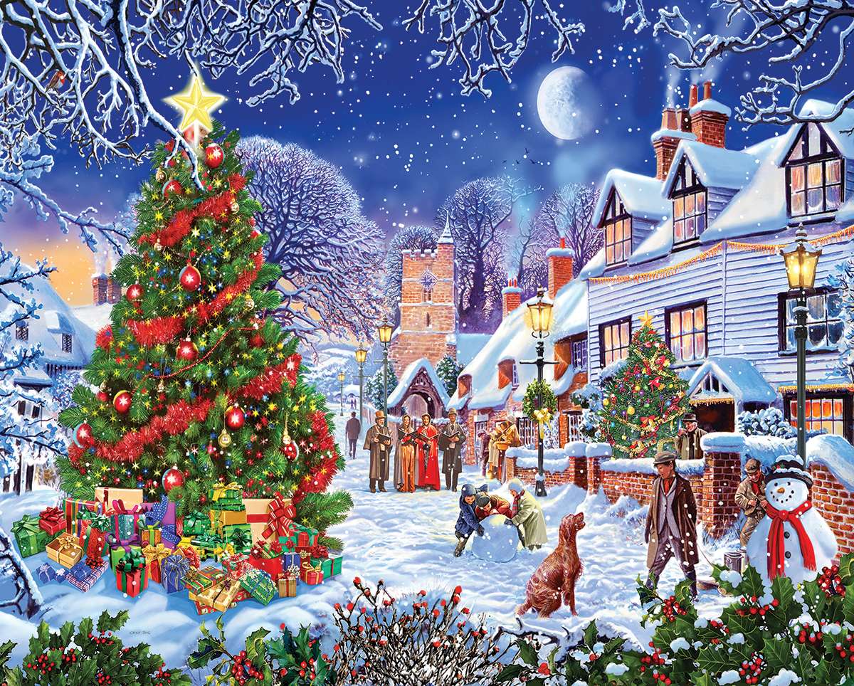PFG Village Christmas Tree, Steve Crisp (Usage/Used - PUZZLES FOR GOOD)