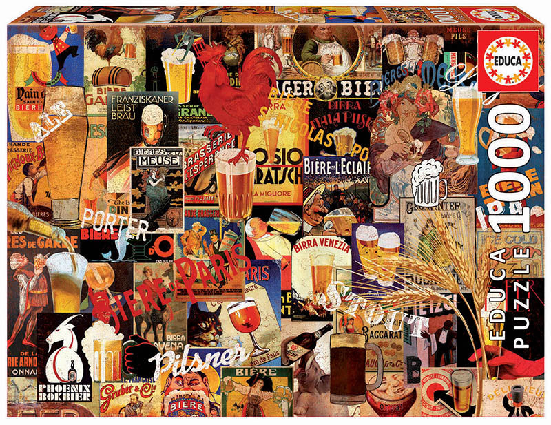 Vintage Beer Collage (1000 pcs)