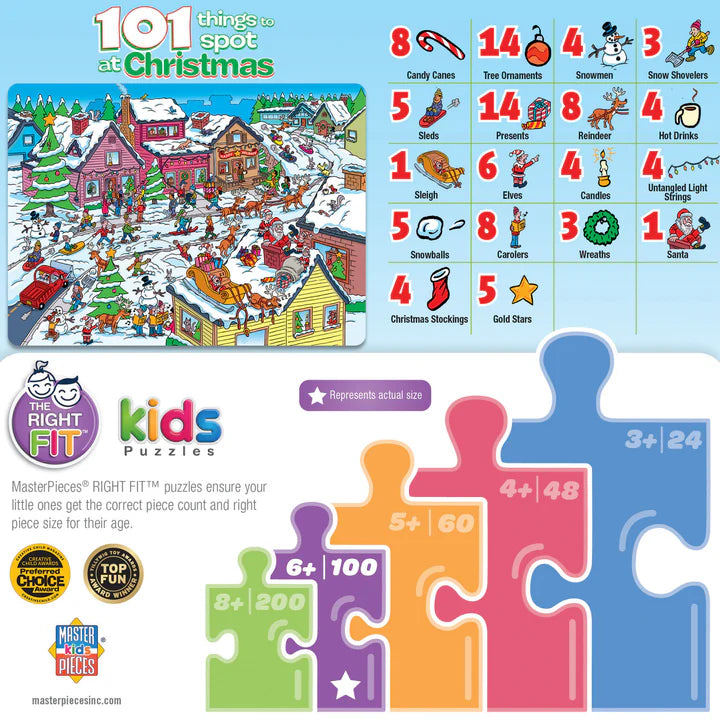 101 choses à repérer à Noël (101pcs)