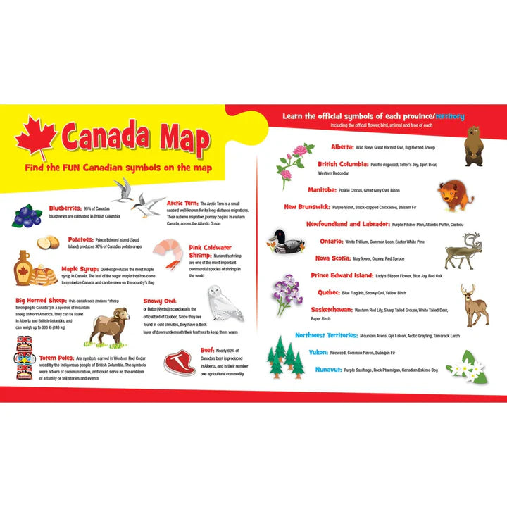Canada Map Puzzle (60pcs)