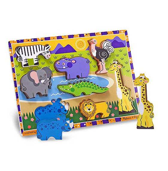 Animaux de safari puzzle (plateau)