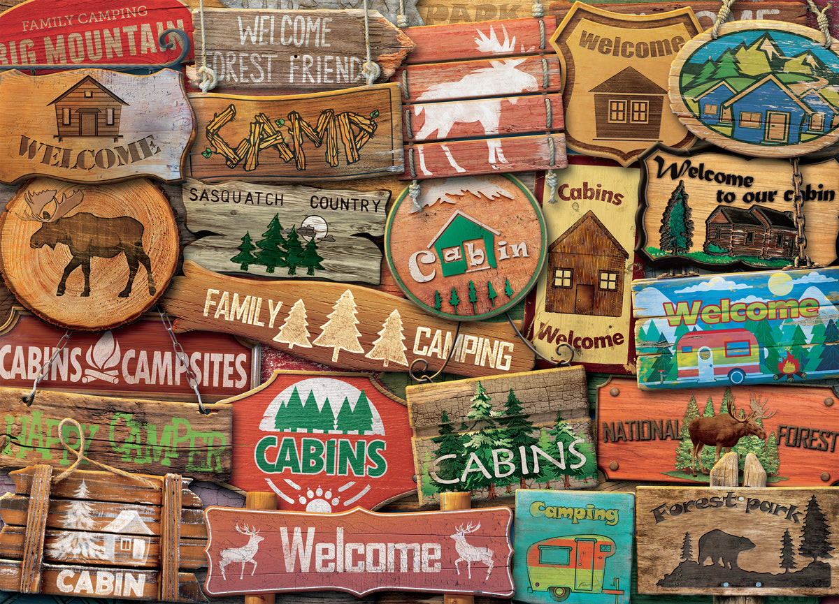 Lodge rustique: retraite de cabine (1000pcs)