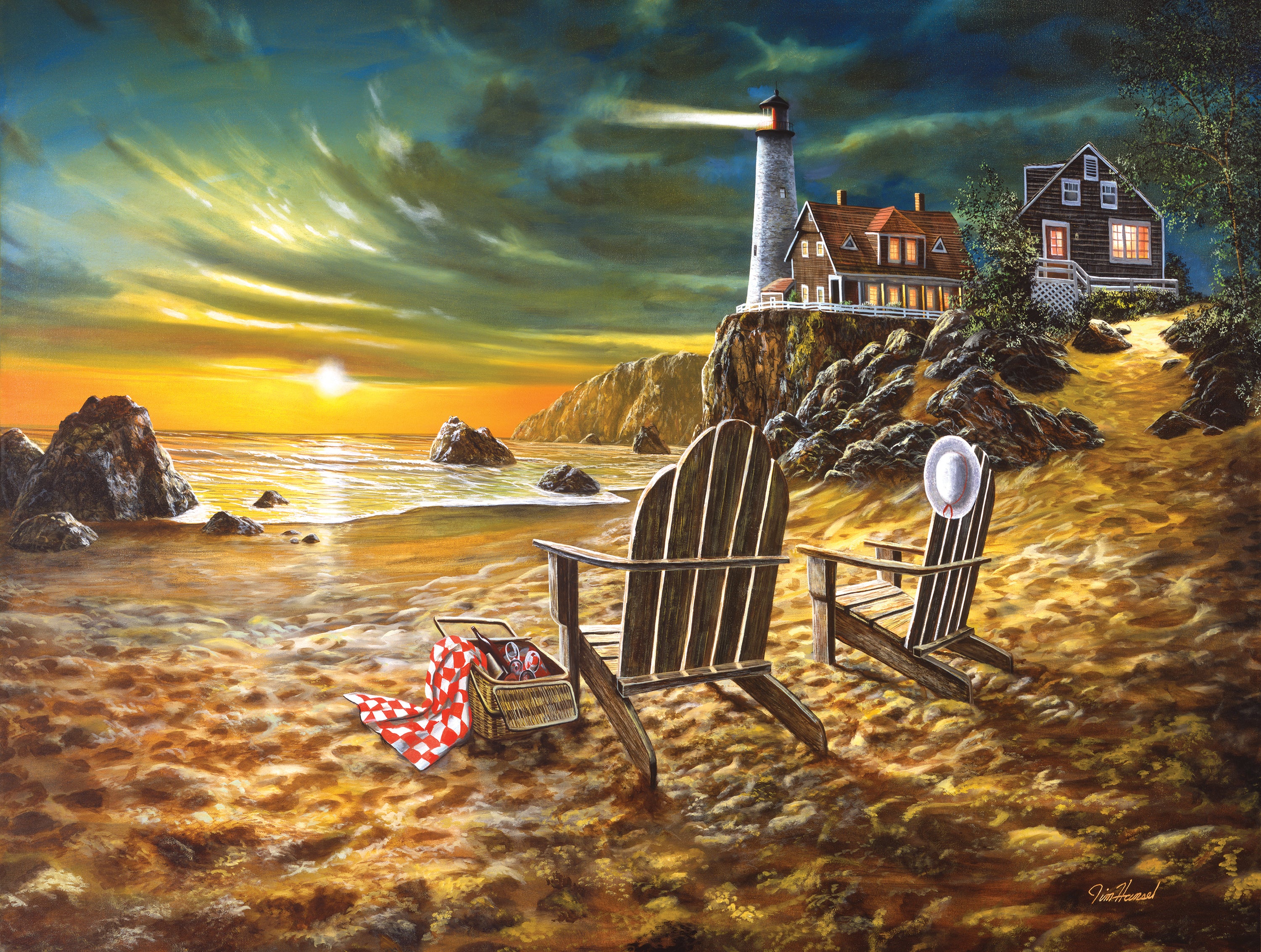 Par la mer - Seaside Rendezvous, Jim Hansel (1000pcs)
