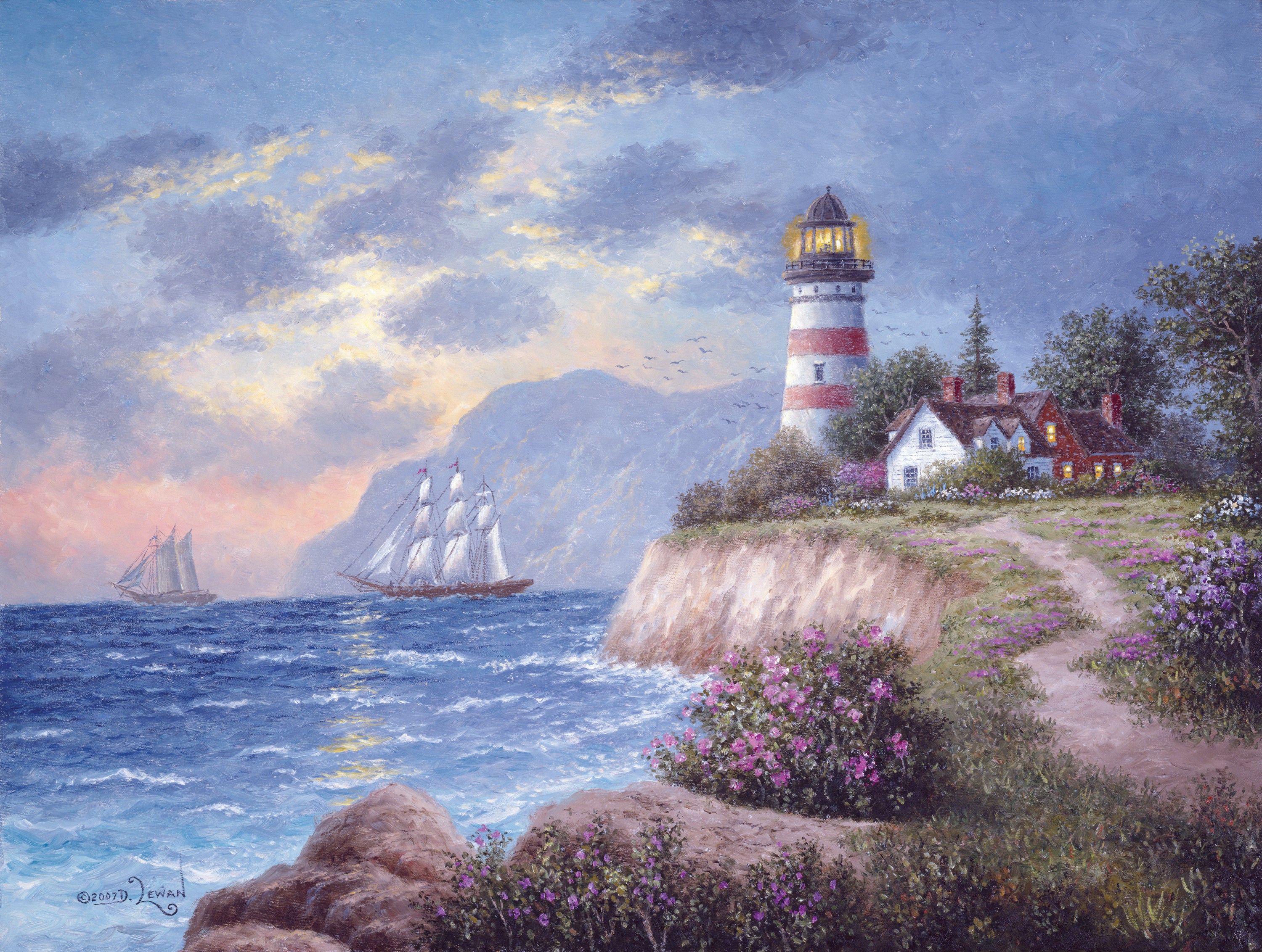Par la mer - White Cliff Bay, Dennis Lewan (1000pcs)