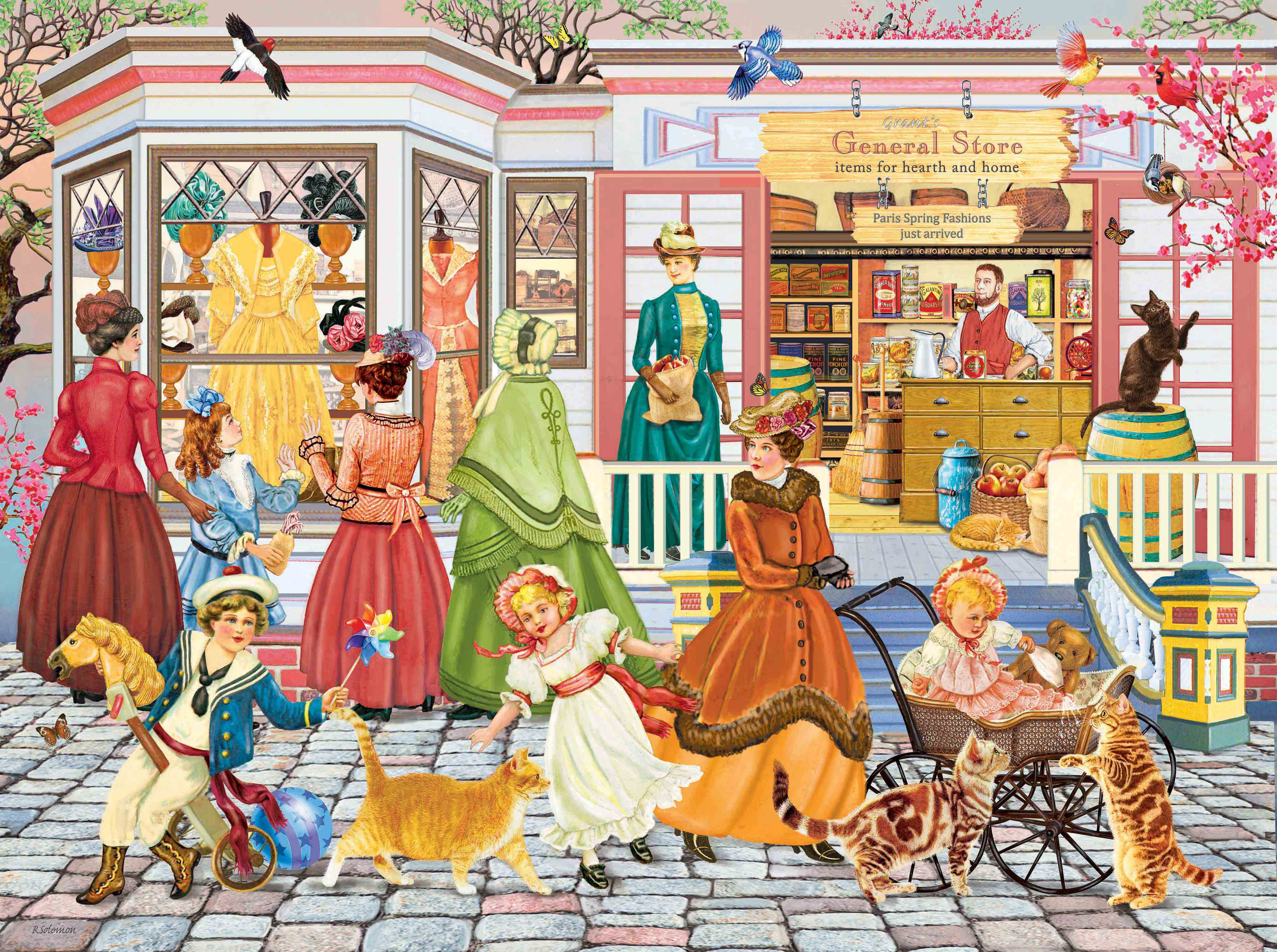 Spring Fashions From Paris, Rosiland Solomon (1000pcs)