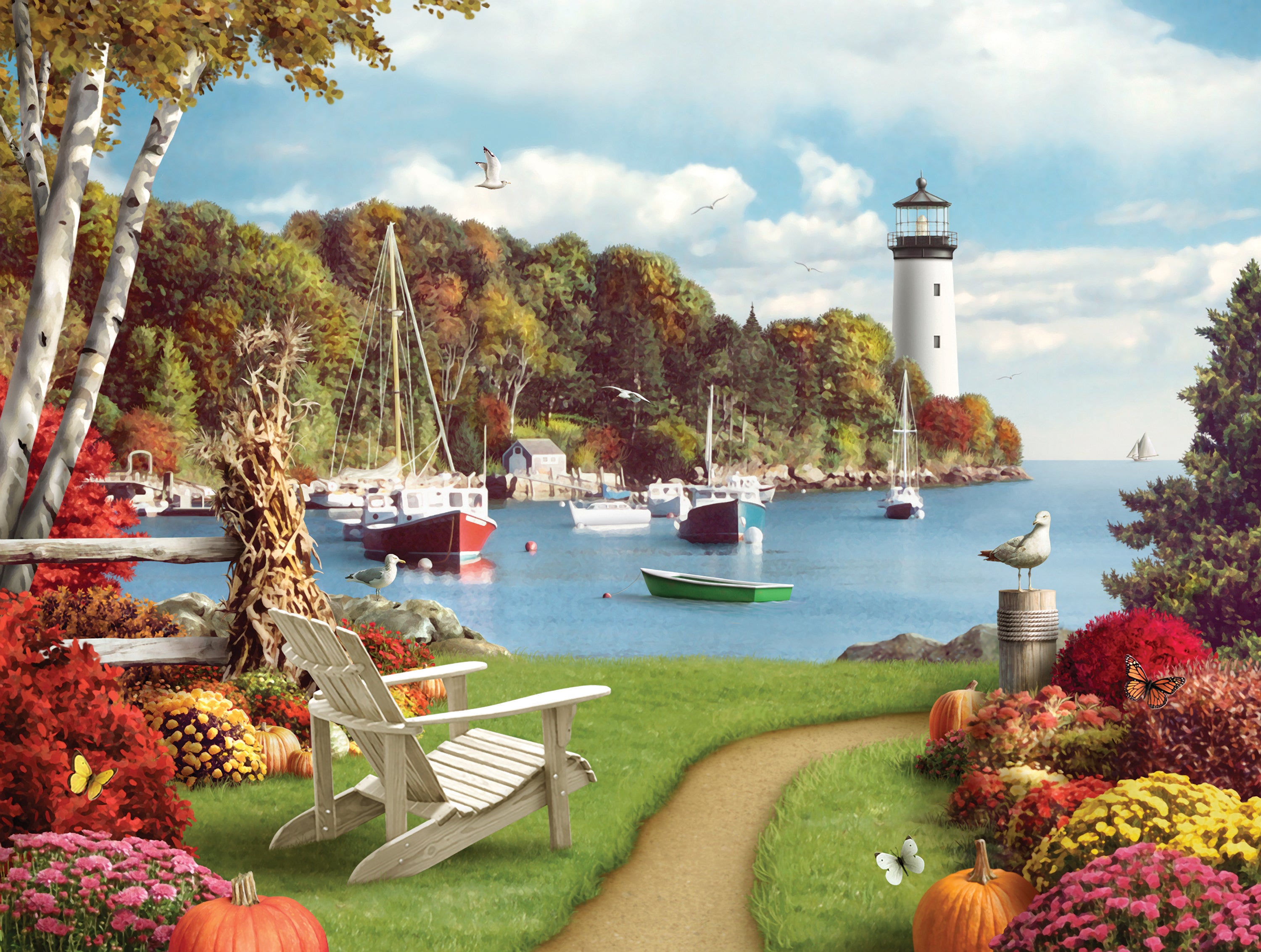 PFG One Autumn Afternoon II, Alan Giana (1000pcs) (Usage/Used- PUZZLES FOR GOOD)