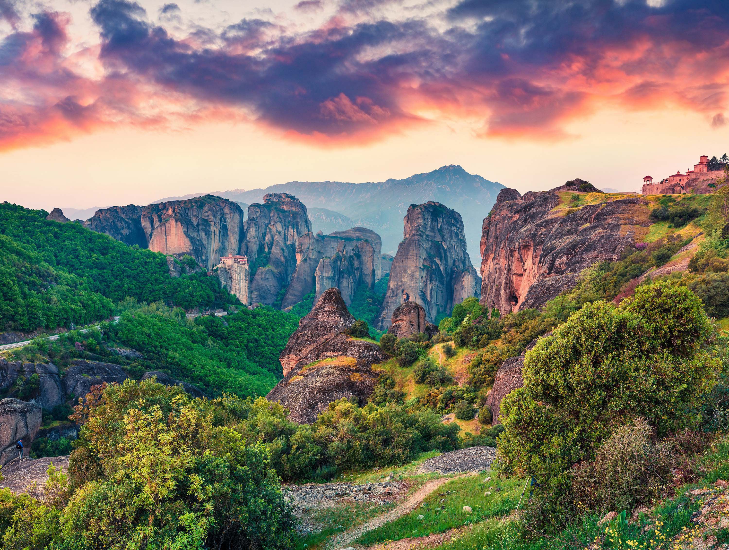 Collection de cartes postales - Meteora Kalabaka, Grèce (550pcs)
