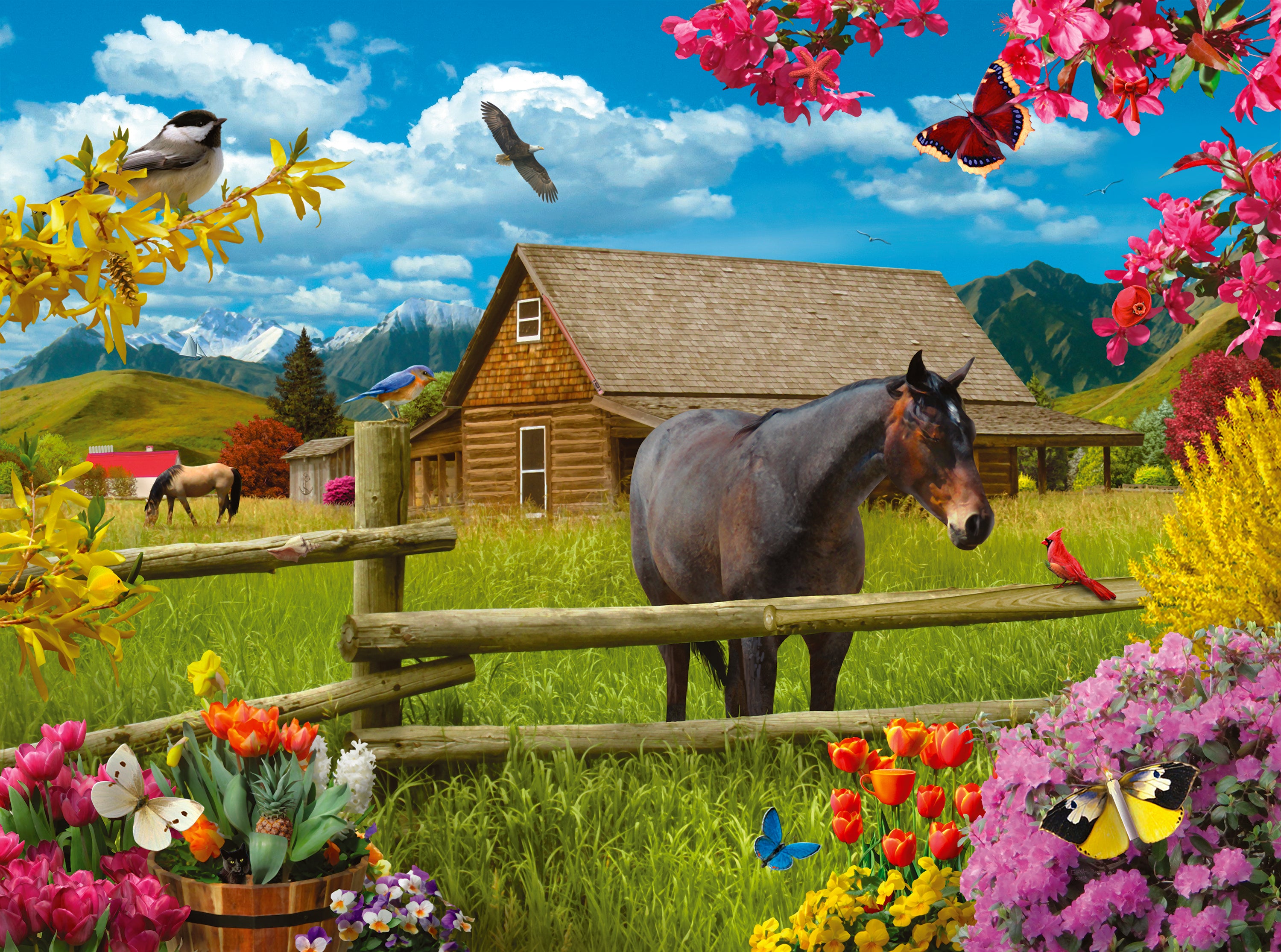 Dr Puzzle - Springtime on the Range, Alan Giana (1000pcs)