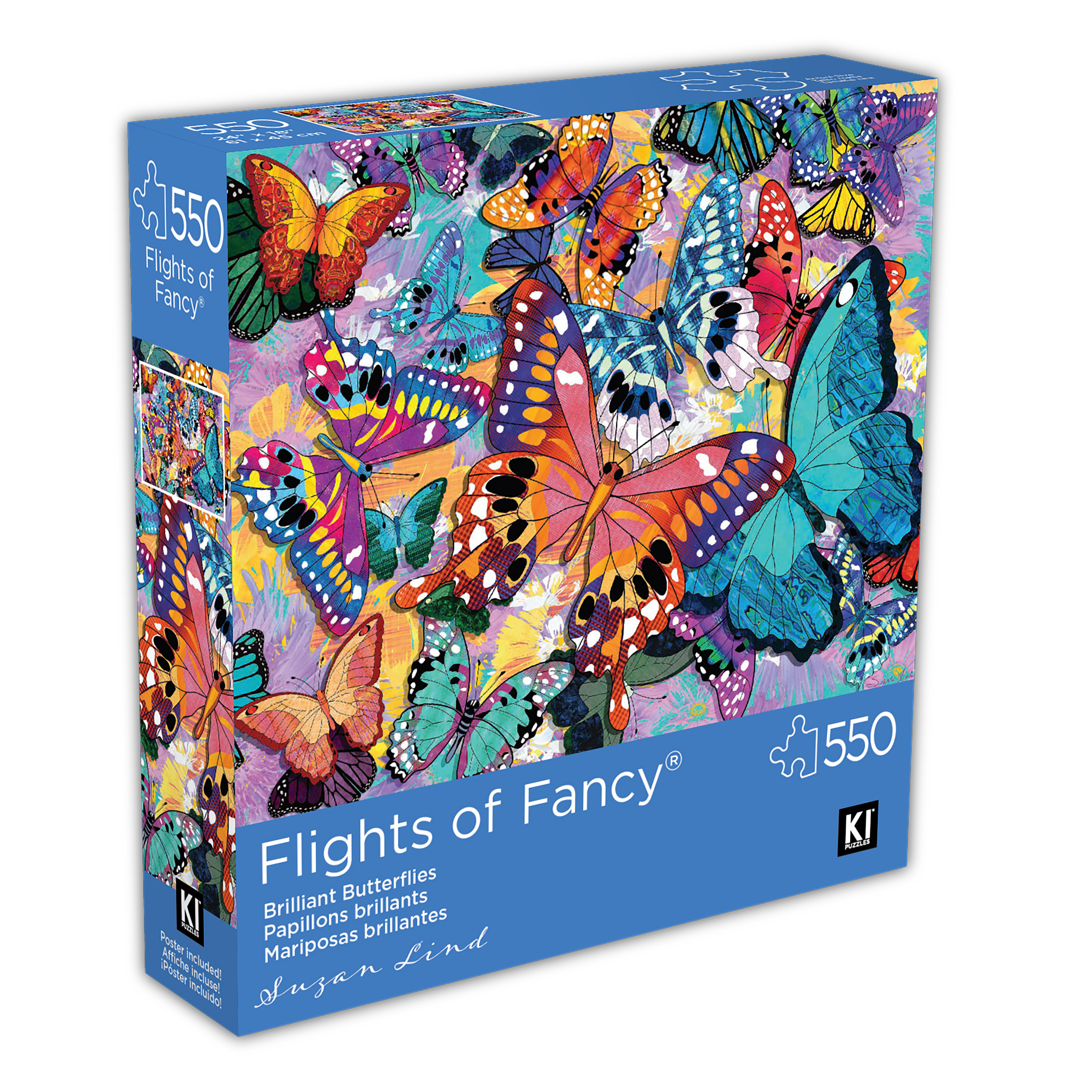 Vols de fantaisie - papillons brillants (550 pc)