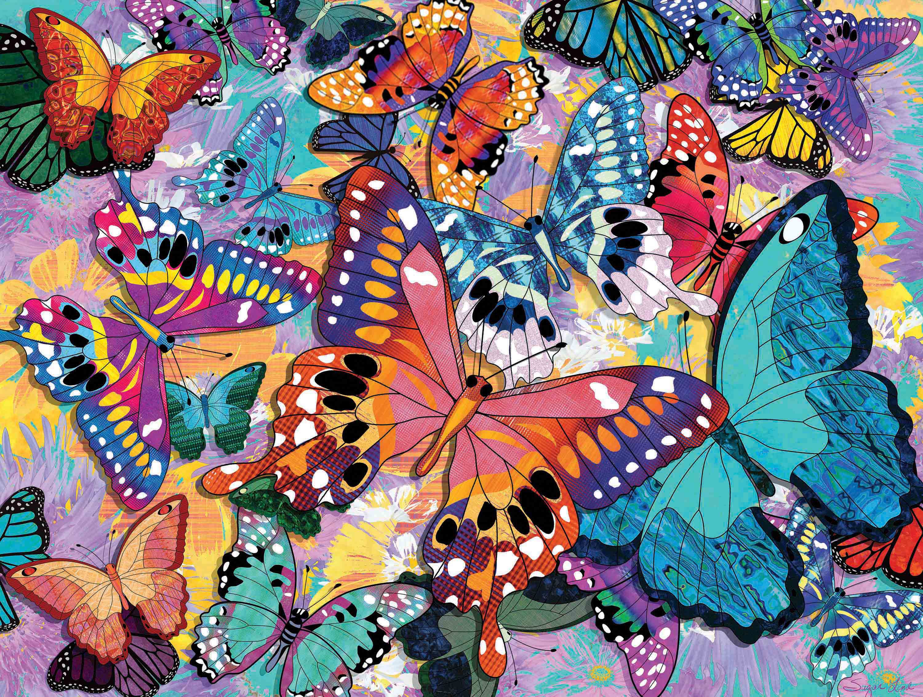 Vols de fantaisie - papillons brillants (550 pc)
