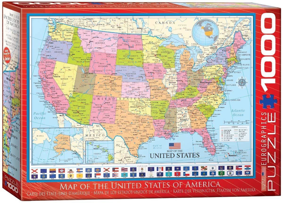 PFG Map of the United States of America (Usage/Used - PUZZLES FOR GOOD)