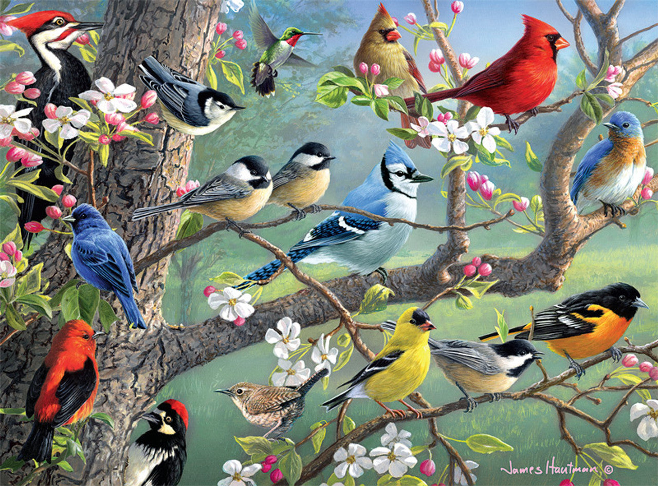 Oiseaux dans un verger, Hautman Brothers