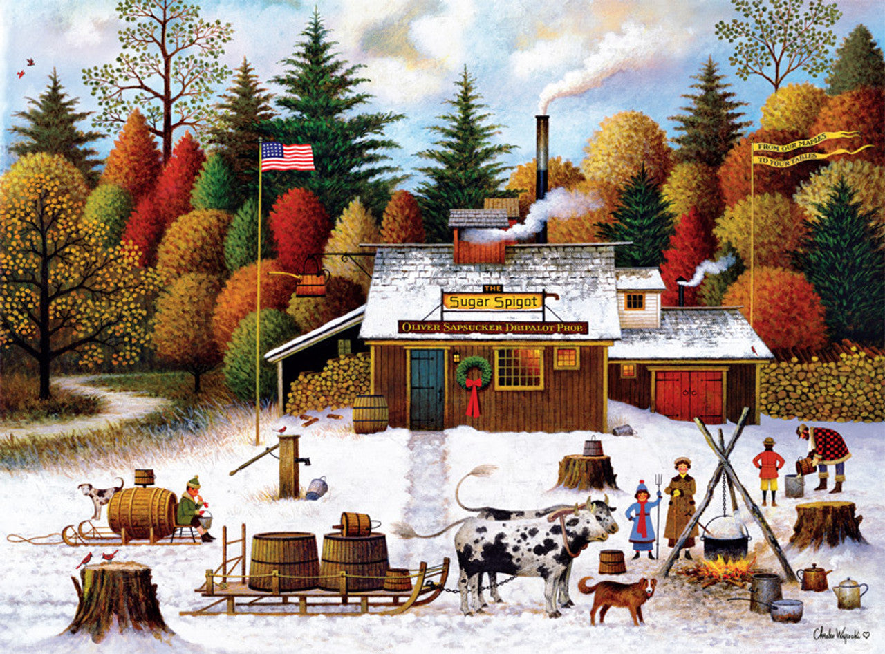 Tappeurs d'érable du Vermont, Charles Wysocki (1000pcs)