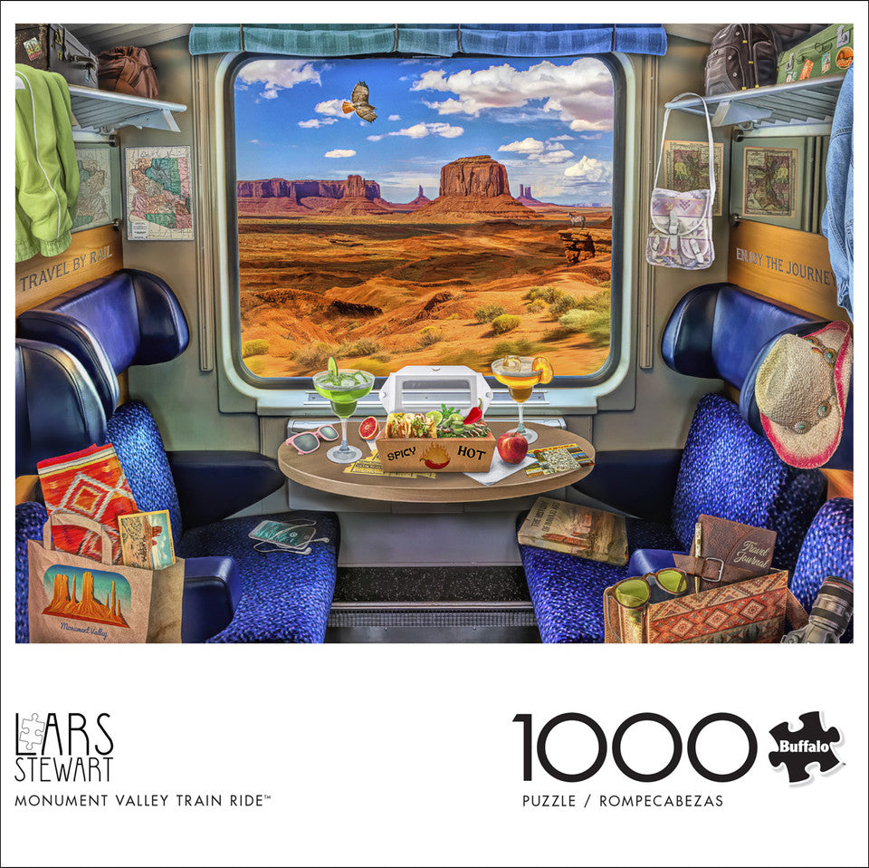 PFG - Monument Train Ride, Lars Stewart (1000pcs) (Usages/Used - Puzzles for Good)