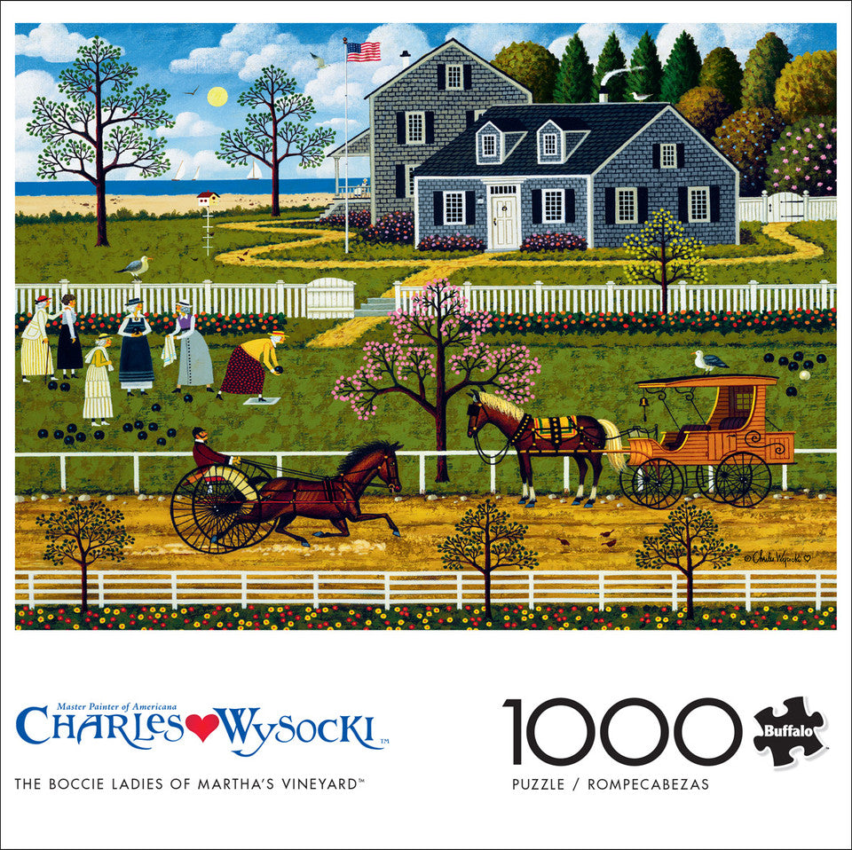 PFG The Boccie Ladies of Martha's Vineyard, Charles Wysocki (1000pcs) (Usage/Used - PUZZLES FOR GOOD)