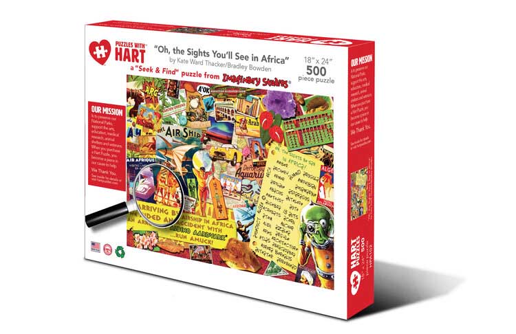 Hart Seek & Find: Oh, les vues que vous verrez en Afrique, Kate Ward Thacker et Bradley Bowden