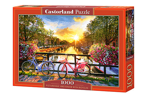 Picturesque Amsterdam with Bicycles
