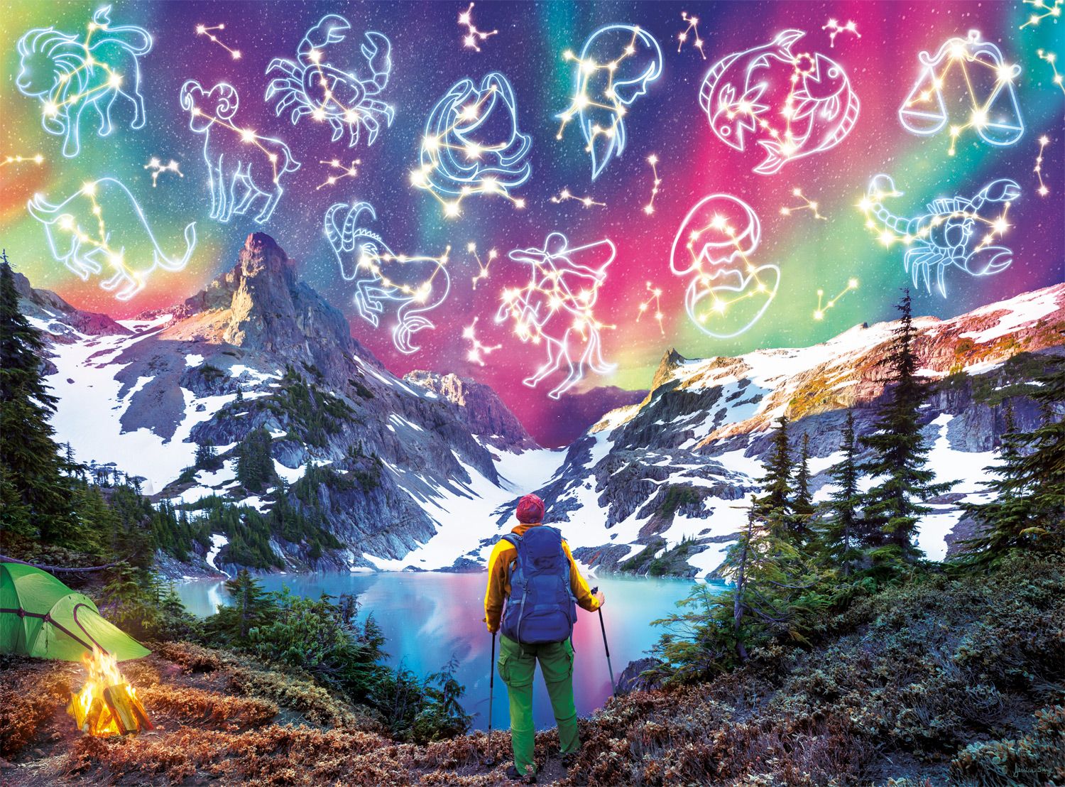 Effets spéciaux: Zodiac Mountain - Glow dans l'obscurité