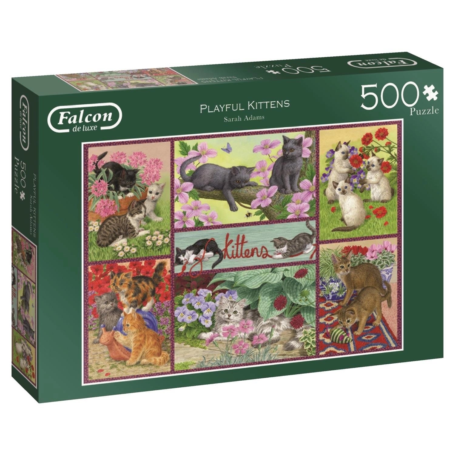 PFG Playful Kittens, Sarah Adams (500pcs) (Usage/Used - PUZZLES FOR GOOD)