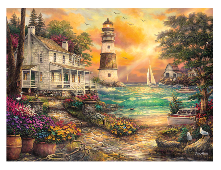 Cottage au bord de la mer, Chuck Pinson