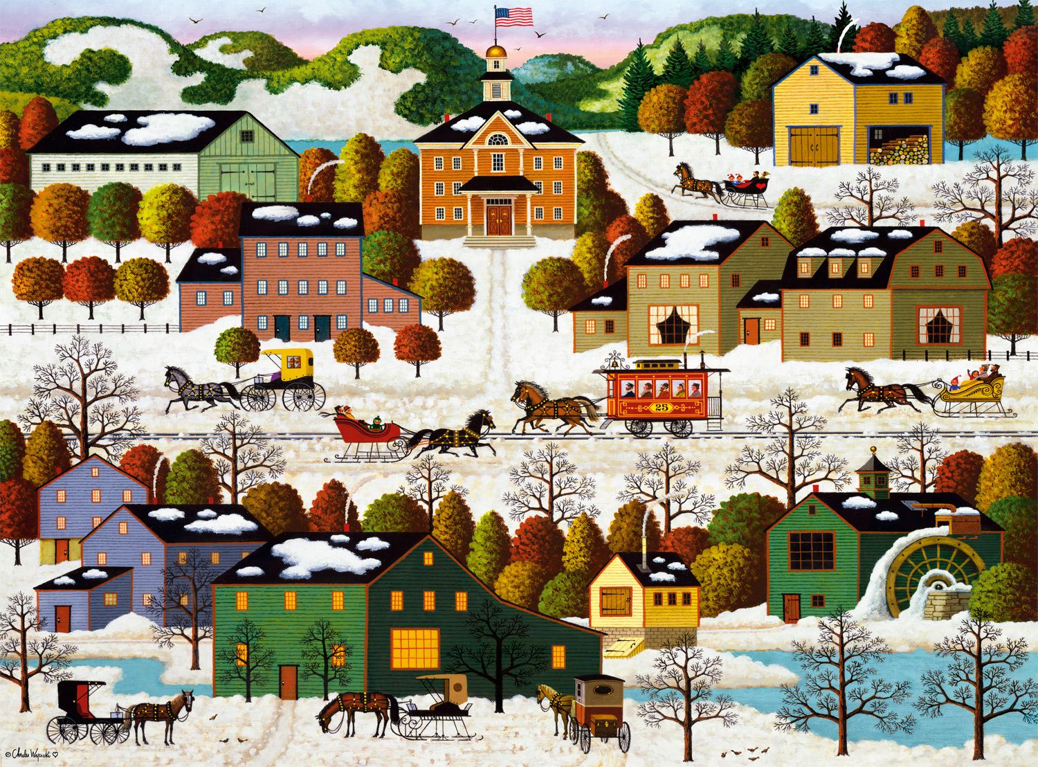 Blossom River Junction, Charles Wysocki (1000pcs)
