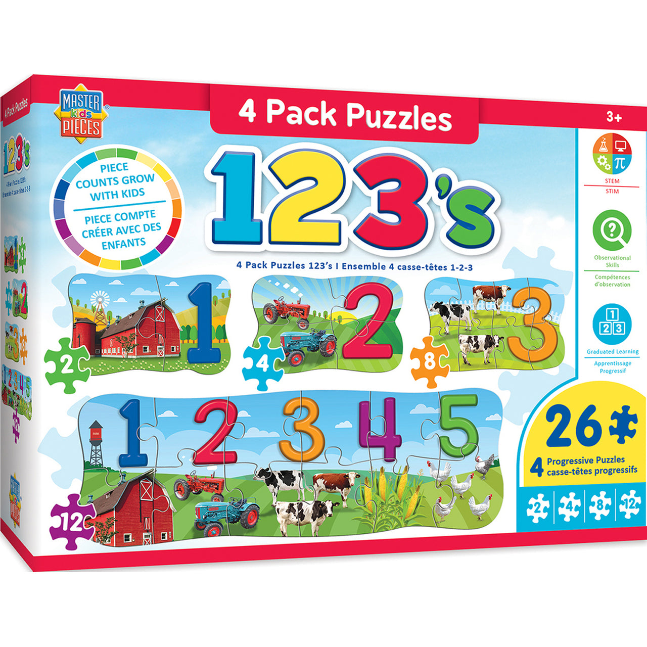 Educational 4 Pack -123 on the Farm