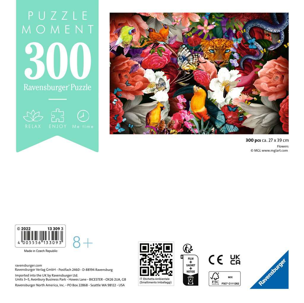 Ravensburger Puzzle Moment - Tropical Flowers (300pcs)