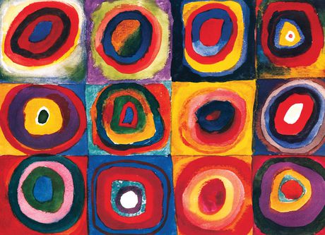 Étude des couleurs des carrés (Etude de Couleur), Kandinsky Wassily (Vassily) (100pcs)