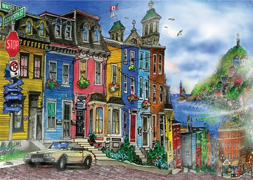 PFG Ravensburger St. Johns Newfoundland - Canadian Collection (Usage/Used - PUZZLES FOR GOOD)