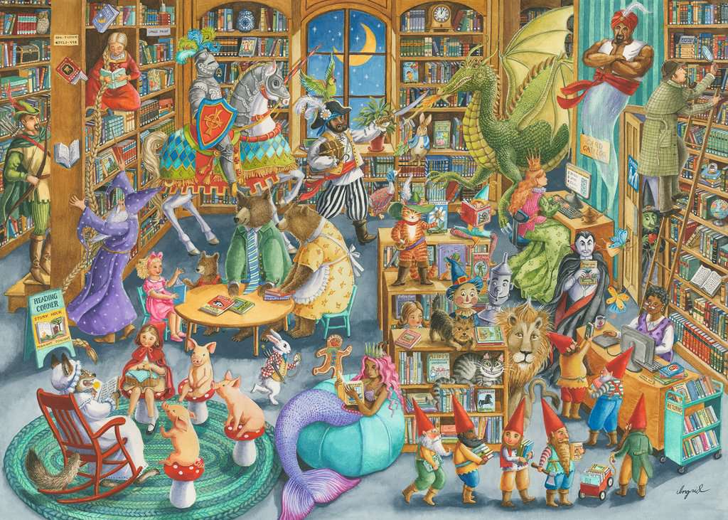 Ravensburger Midnight at the Library (1000pcs)