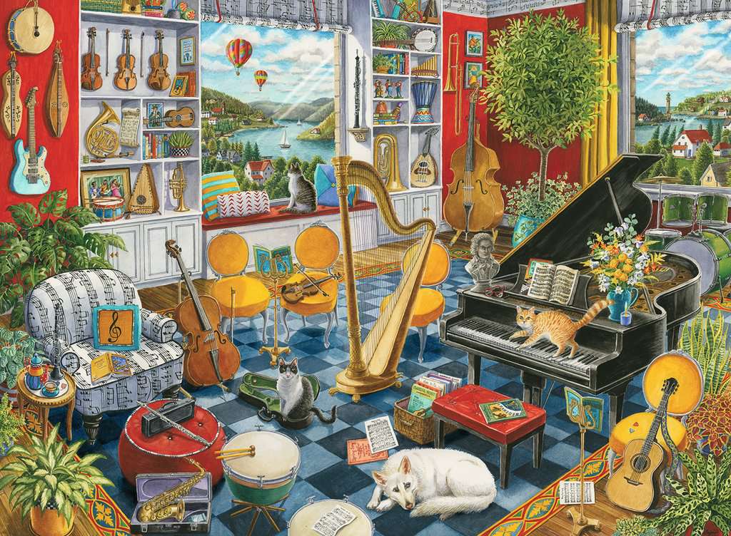 PFG Ravensburger The Music Room (500pcs) (Usage/Used - PUZZLES FOR GOOD)