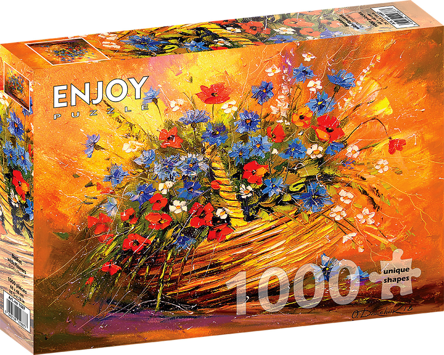 Enjoy- Basket with Flowers (1000pcs)