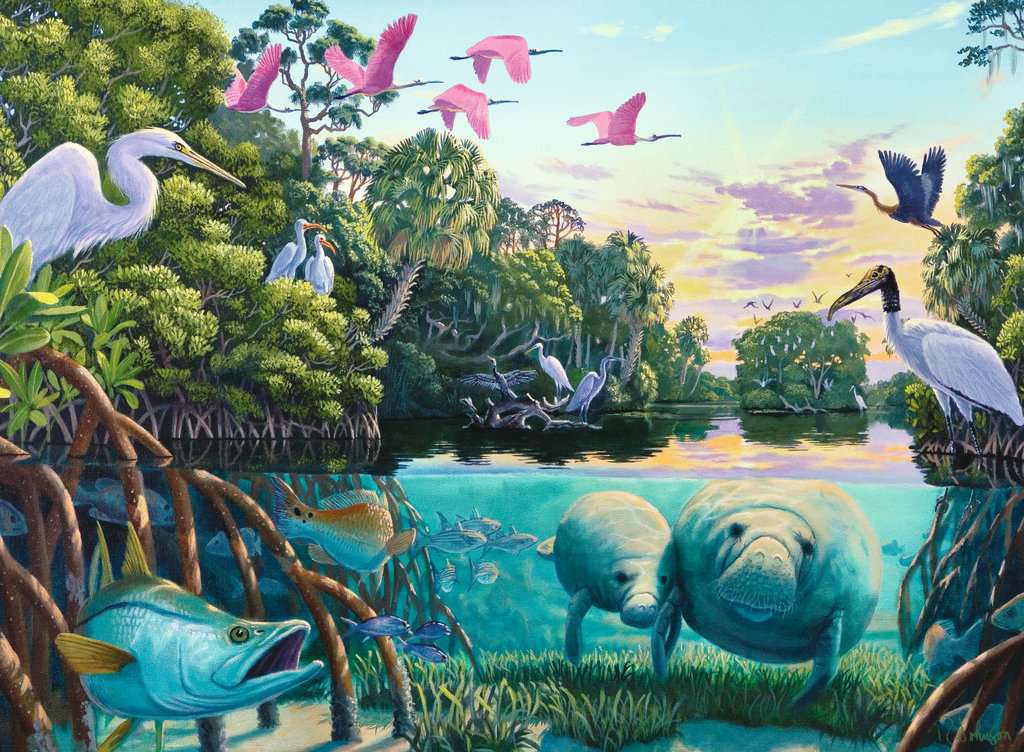 PFG Ravensburger Manatee Moments (500 pièces) (Usage/Occasion - PUZZLES FOR GOOD)
