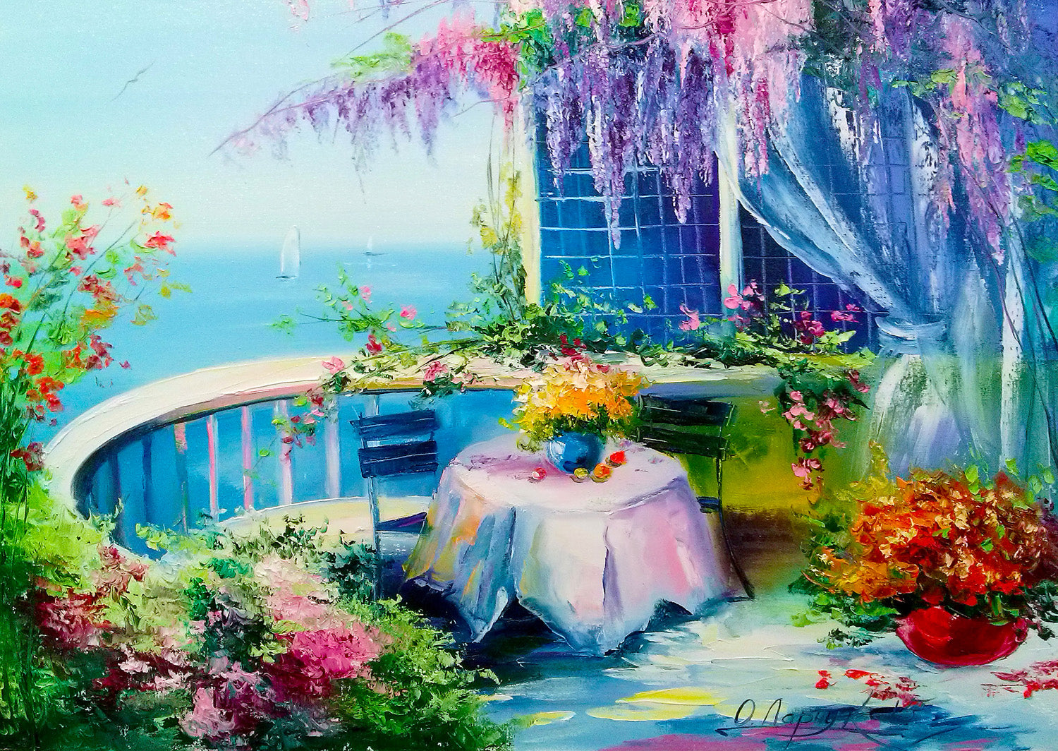 Balcon à fleurs (1000pcs)
