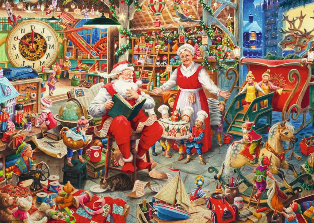PFG Ravensburger Santa's Workshop (1000pcs) (Usage/Used - PUZZLES FOR GOOD)