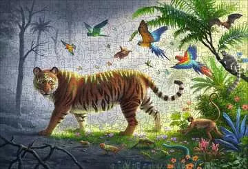 DMG Ravensburger Tigers in the Jungle (505pcs) (Wooden Jigsaw Puzzle) (DAMAGED BOX)