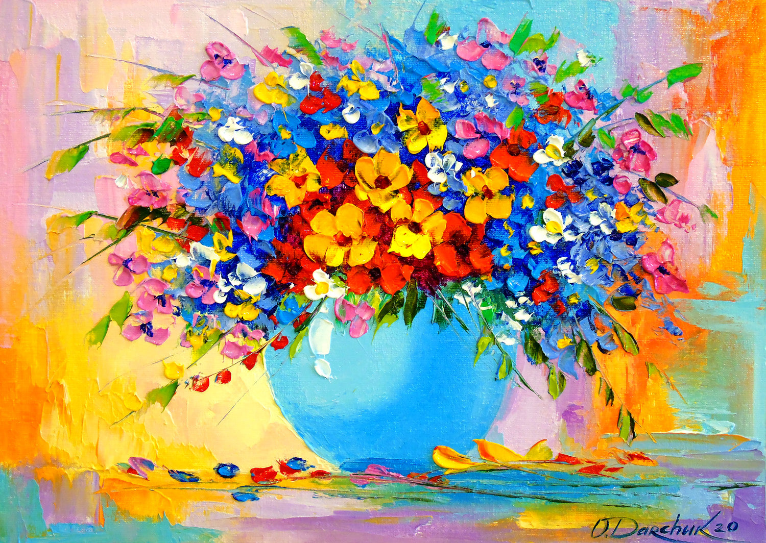 Un bouquet de fleurs (1000 pcs)