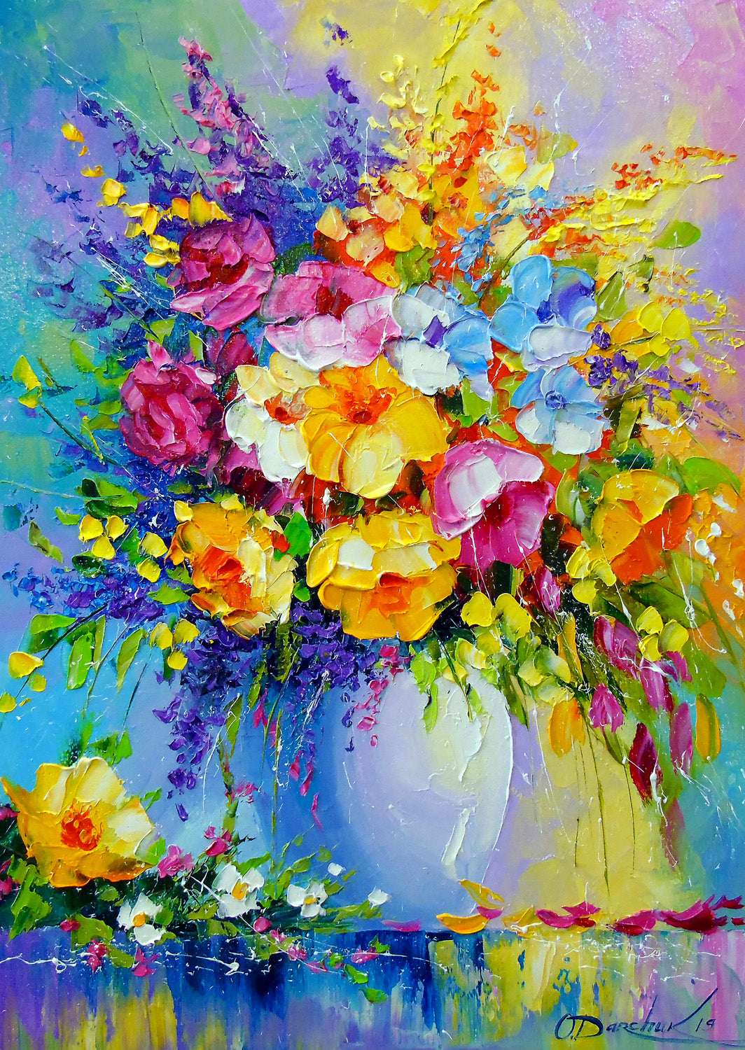 Bouquet de fleurs d'été (1000pcs)
