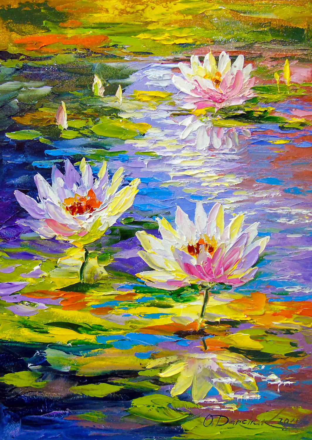 Lys d'eau dans l'étang (1000 pc)