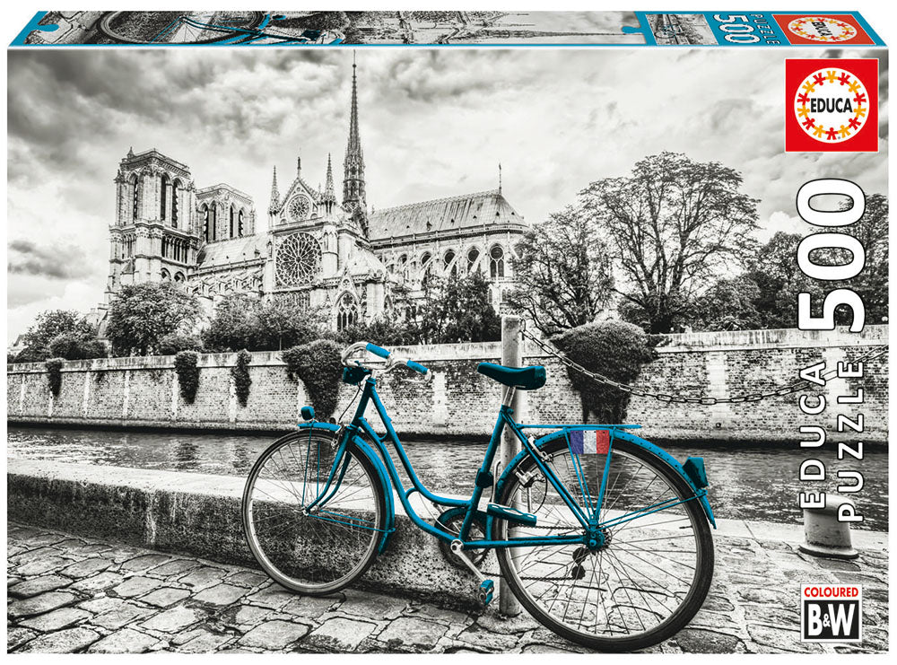B&W Bike near Notre Dame