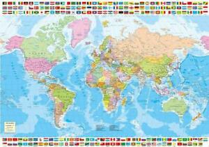 PFG Political Worldmap (1500pcs) (Usage/Used - PUZZLES FOR GOOD)