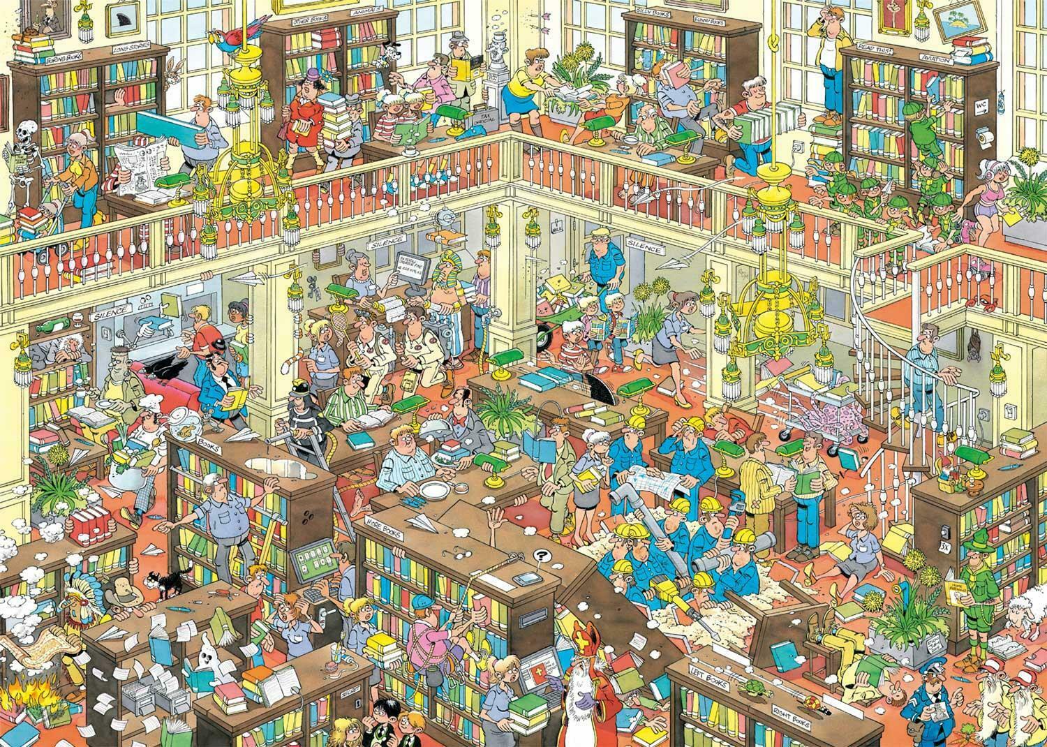 The Library / La bibliothèque, JVH (1000pcs)