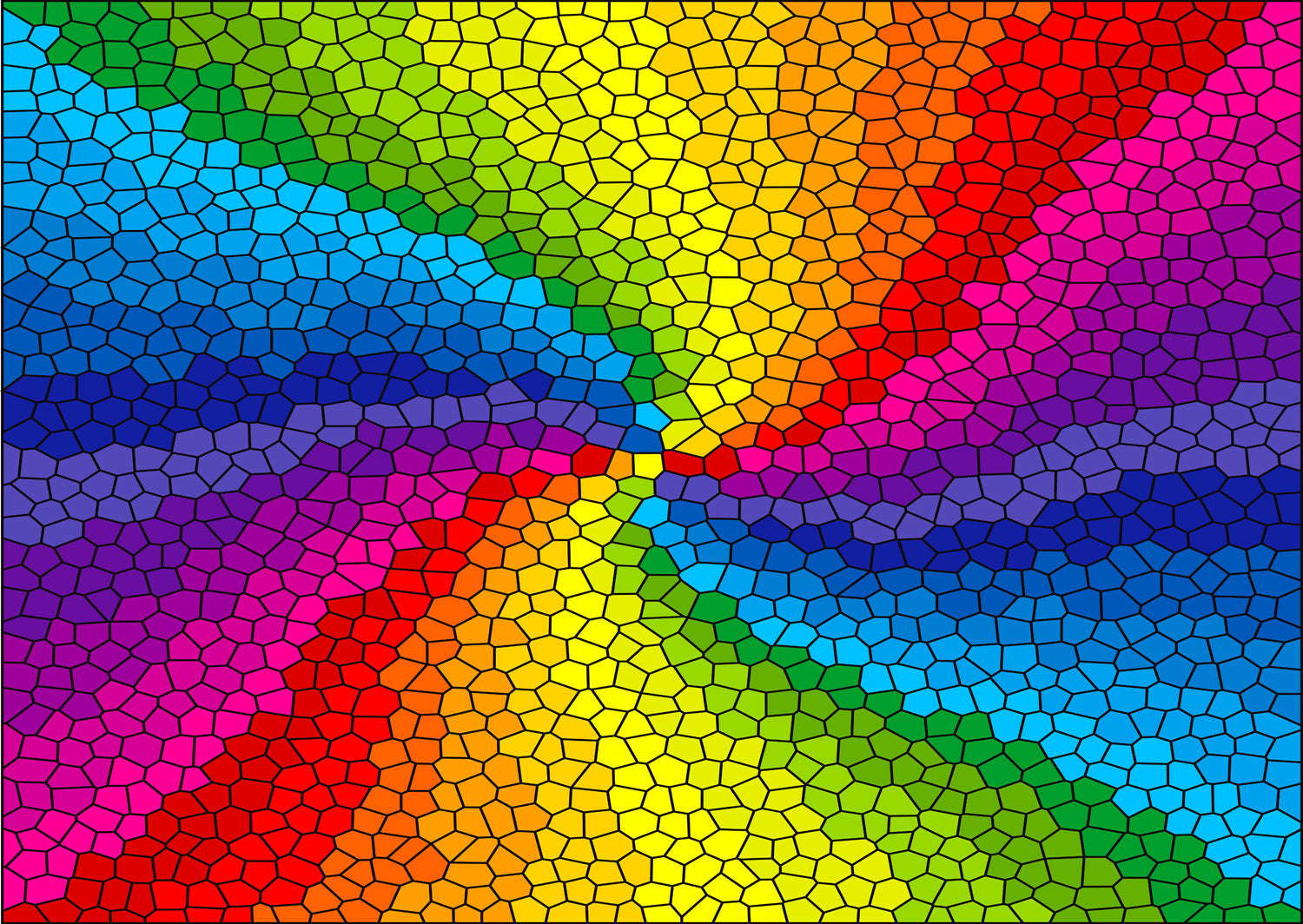 Rague arc-en-ciel en vitrail (1000pcs)